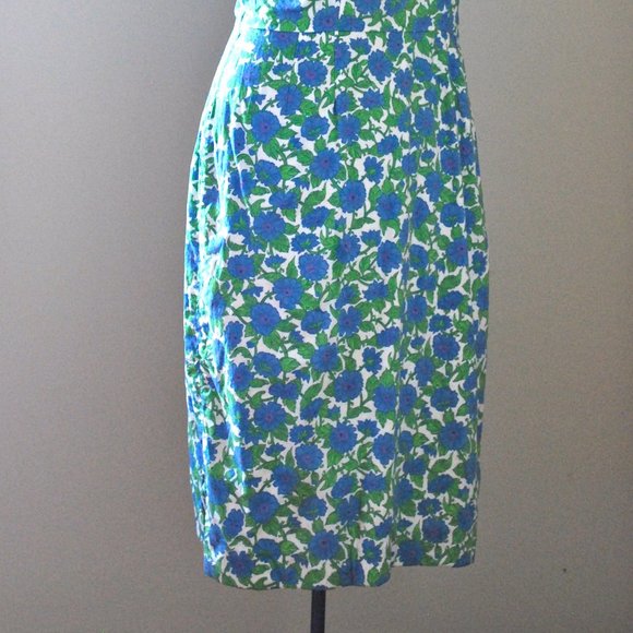 Blue & Purple floral dress (Liberty of London) - Picture 6 of 8